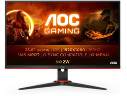 AOC 24G2SPU - Monitor - 23,8" Full HD 165Hz IPS - Rood Zwart