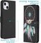 iMoshion Hoesje Geschikt voor iPhone 13 Hoesje Met Pasjeshouder - iMoshion Design Softcase Bookcase - Meerkleurig / Dreamcatcher