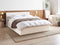 ORBEY - Bed met opbergruimte - Off-white - 160 x 200 cm - Bouclé