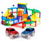 Sweet Sprout Magnetic Tiles - Racebaan - 110 stuks - Inclusief 2 auto’s (2 stuks)