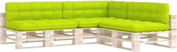 vidaXL - Bankussens - pallet - 7 - st - heldergroen
