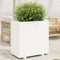 vidaXL - Plantenbak - 70x40x72,5 - cm - massief - grenenhout - wit