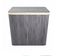 Juskys Bamboe wasmand - 150 liter - 3 compartimenten - grijs - met deksel