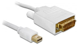 Delock Mini DisplayPort - DVI 24+1 kabel - 2 m - Wit