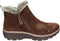 Skechers Easy Going-High Zip - Dames Laarzen - Maat 37 - Donkerbruin