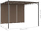 vidaXL - Tuinprieel - met - zijgordijn - 3x3x2,25 - m - taupe
