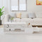 vidaXL - Salontafel - 120x50x40,5 - cm - massief - grenenhout - wit