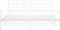 vidaXL - Bedframe - met - hoofd- - en - voeteneinde - metaal - wit - 180x200 - cm