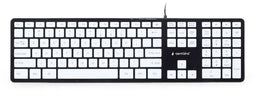 Gembird KB-MCH-02 - Bedraad USB toetsenbord - 5 multimedia toetsen - Zwart/Wit