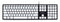 Gembird KB-MCH-02 - Bedraad USB toetsenbord - 5 multimedia toetsen - Zwart/Wit