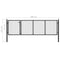 vidaXL - Poort - 350x75 - cm - staal - antraciet