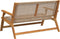 vidaXL - Tuinbank - Beige - 122x76x73,5 - cm - Massief - acaciahout