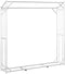 vidaXL - Haardhoutrek - met - regenhoes - 200x40x200 - cm - gegalvaniseerd - staal