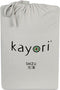 Kayori Shizu - Splittopper Hoeslaken Jersey - 180x200-220cm - Matrasdikte 12 cm - Biologisch Katoen - Zand