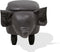 ELEPHANT - Hocker - Donkergrijs - Kunstleer