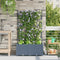 vidaXL - Tuinbak - met - Trellis - 2 - stuks - Lichtgrijs - 80x40x143 - cm