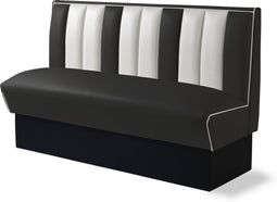 Bel Air Dinerbank Single Booth HW-150 Zwart