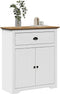 vidaXL - Gangkast - BODO - 80x35x90 - cm - wit - en - bruin