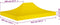 vidaXL Partytentdak - 270 g/m² - 4x3 m - Geel