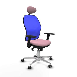 Piqueras y Crespo 3D086G1 - Bureaustoel - Verstelbare hoogte met armleuning - Roze