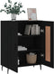 vidaXL - Dressoir - 69,5x34x90 - cm - bewerkt - hout - zwart