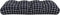 vidaXL - Palletbankkussen - 120x40x12 - cm - stof - ruitpatroon - zwart