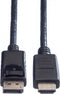 VALUE DisplayPort kabel DP - HDTV, M/M, zwart, 1,5 m