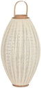Kaarshouder Home ESPRIT Wit Natuurlijk Hout Kristal 40 x 40 x 70 cm