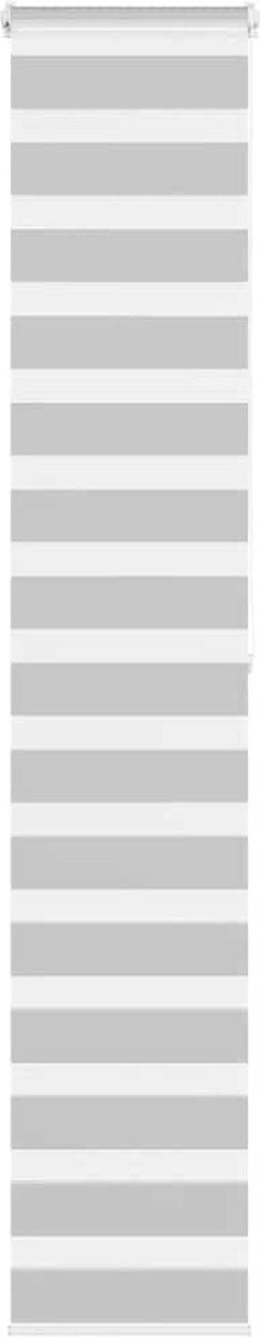 vidaXL - Zebra - rolgordijn - 45x200 - cm - stofbreedte - 40,9 - cm - lichtgrijs