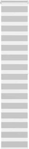 vidaXL - Zebra - rolgordijn - 45x200 - cm - stofbreedte - 40,9 - cm - lichtgrijs