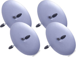 Anna's Collection - ZAK 4ST KAARSHOUDER STEKER 53MM MAT ZILVER