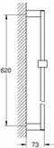 GROHE Euphoria cube - Douchestang 60 cm - Chroom