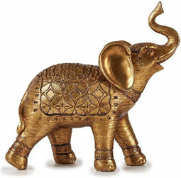Decoratieve figuren Olifant Gouden 27,5 x 27 x 11 cm (4 Stuks)