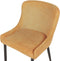 EVERLY - Eetkamerstoel set van 2 - Geel - Polyester