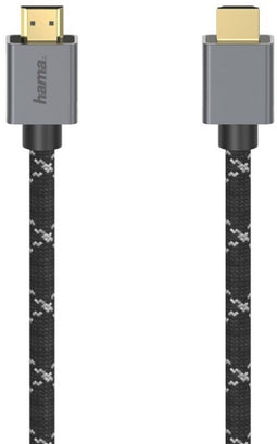 Hama 00200504 - HDMI Kabel - 200cm - Ultra-HD 8K - Grijs Zwart
