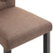 vidaXL - Eetkamerstoelen - 2 - st - stof - bruin
