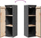 vidaXL - Wandkast - 30x30x100 - cm - massief - grenenhout - grijs