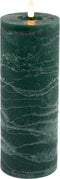 Mansion atmosphere - Groene led kaars rustic 20x7,5cm