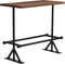 vidaXL - Bartafel - 120x60x107 - cm - massief - gerecycled - hout - donkerbruin