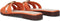Guess Symo - Slippers - Leer met goudkleurig merkembleem - Oranje (2023)