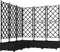 vidaXL - Tuinplantbak - met - Trellis - - - 5 - stuks - - - Zwart - - - 120x120x125,5 - cm