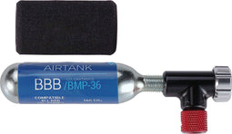 BBB Cycling BMP-34 - CO2-pomp - Aluminium - Zwart