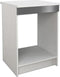 START Keukenonderkast voor oven 60 cm inclusief werkblad - glanzend grijs
