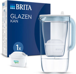 Brita glazen waterfilterkan 2,5L incl. 1 MAXTRA PRO filter - vermindert PFAS en kalk