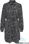 ONLY ONLNOVA LUX L/S SHIRT DRESS AOP PTM - Dames Jurk - Maat XL