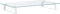 vidaXL - Monitorstandaard - 60x35x8 - cm - gehard - glas - en - metaal - wit