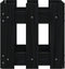 vidaXL - Plantenbak - met - hekontwerp - 30x30x30 - cm - massief - grenenhout - zwart