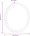 vidaXL - Badkamerspiegel - LED - rond - 60 - cm