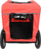 Flamingo Romero - Fietskar - Compact & veilig - Rood/Grijs