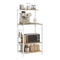 Woltu Keukenkast met 4 Planken Licht Eiken en Wit 60 x 40 x 123 cm